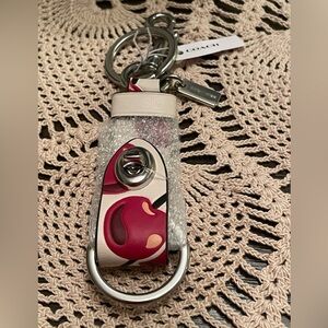 Coach cherry key ring